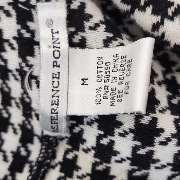 Vintage Baby Doll A-line Check Long Cardigan Sweater, Blk/wh, Womens Med - Picture 5 of 7